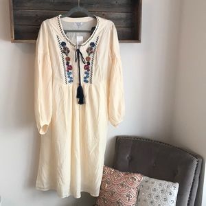 SweetSalt peasant embroidered dress